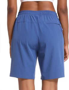 Shorts pour femmes anti-rétrécissement, faible MOQ, couleur unie, respirants, design personnalisé, streetwear, taille personnalisée, shorts pour femmes en vente - Product Image 4
