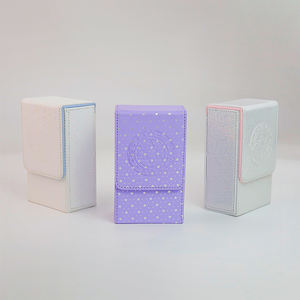 سانسيكينج 95+ حامل بطاقات قوي من جلد البولي يوريثان الحجم الأمثل صندوق تخزين تاروت مقاوم للماء مع مغناطيس - Product Image 5