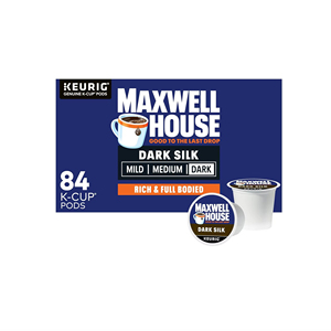 แม็กซ์เวลล์ เฮ้าส์ ดาร์ก ซิลค์ ดาร์ก โรสต์ เค-คัพ ®   แคปซูลกาแฟ (กล่อง 84 ชิ้น) - Product Image 1