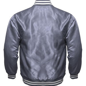 Chaqueta Universitaria Americana Original de Alta Calidad, Nueva Colección al por Mayor, Chaqueta Bomber de Satén y Lona para Invierno - Product Image 4