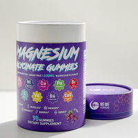 Emballage en tube de papier personnalisé écologique pour poudre de complément nutritionnel, capsule de vitamine, boîte cylindrique en carton