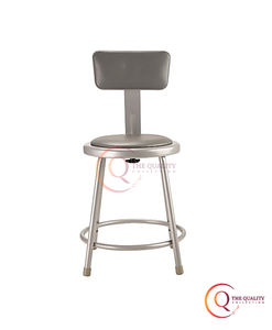 Taburete de Bar acolchado gris moderno con base de marco de metal elegante perfecto para espacios de bar y restaurante contemporáneos. - Product Image 2