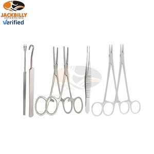 ชุดเครื่องมือผ่าตัดช่วยหายใจแบบแมนนวล JACKBILLY ทำจากสแตนเลสสตีล 41 ชิ้น ชุดอุปกรณ์บายพาสขนาดเล็กสำหรับการผ่าตัดฉุกเฉิน คุณภาพสูง สำหรับใช้ในโรงพยาบาล - Product Image 6