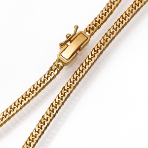 Bonito costo Tremenda calidad K18 40cm10g 6 caras Diamante Corte Diseño Moda Collar de cadena grande - Product Image 3