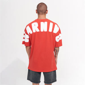 Mode d'été pour hommes, pur 100% coton, rue, ample, grand T-Shirt blanc avec logo personnalisé, grande taille, t-shirts pour hommes de grande taille - Product Image 2