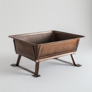 Brasero de Metal Minimalista Moderno Diseñado para Jardines Contemporáneos que Ofrece un Diseño Limpio y un Calor Confortable - Product Image 1