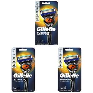 Rasoir manuel pour homme Gillette Fusion Proglide avec technologie Flexball, avec 1 lame de rasoir (lot de 3) - Product Image 1