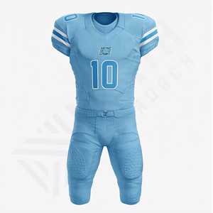 Uniforme de Fútbol Americano de Alta Calidad, Talla Grande, Diseño Corto Estampado, Transpirable, Ropa Deportiva de Equipo - Product Image 1