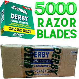Cuchillas de Afeitar Profesionales Derby de un Solo Filo, Paquete de 5000, Recambios de Cuchillas de Afeitar Rectas de Acero Inoxidable, Venta al por Mayor para Barberos - Product Image 5