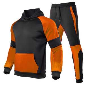 Invierno con capucha de los hombres al aire libre Casual Fitness Jogging tenis Golf Sweatsuit chaleco 2 en 1 diseño de longitud completa 100% algodón ligero - Product Image 4