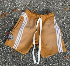 Factory Custom <b>Men's</b> Baggy Fleece Cotton Side Stripe Sun Faded Rhinestone Acid Wash <b>Sweat</b> <b>Shorts</b> <b>Men</b> - Product Image 2