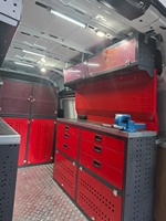 Système de rangement modulaire pour l'intérieur de la voiture Detay |   Meuble de rangement en aluminium à 12 tiroirs, design européen moderne |   Matériaux de haute qualité