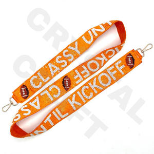 CRYSTAL CRAFT Color personalizado Estilo DE LA India Cuentas de cristal Monedero Correa con logotipo personalizado para bolsos - Product Image 4