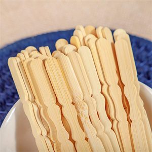 Palillos de Bambú Planos Naturales y Elegantes, de Grado Alimenticio, Palillos de Bambú de 90 mm con Dos Puntas para Fruta, Venta al por Mayor - Product Image 4