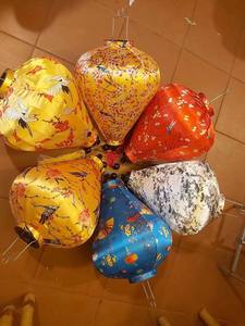 Decorative <b>Lantern</b> Bamboo Silk <b>Lantern</b> Outdoor Hanging, Traditional Bamboo Hanging Silk <b>Lanterns</b> Decoration For Sales - Product Image 2