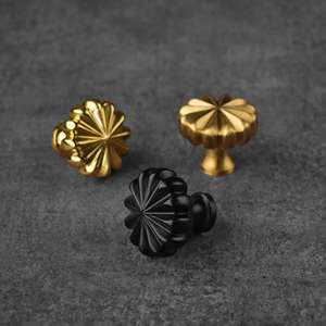Beautiful Brass <b>Drawer</b> Knobs Decorative <b>Cabinet</b> Furniture Knobs Elegant Trending Design Hardware For Wholesale Supply - Product Image 3