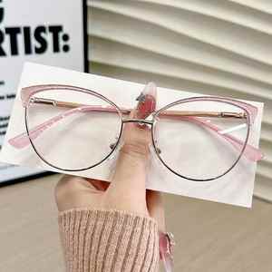 Trung Quốc Nhà sản xuất bán buôn Thông số kỹ thuật chống phản chiếu kính kim loại Phụ Nữ Chống ánh sáng màu xanh Chặn kính - Product Image 5