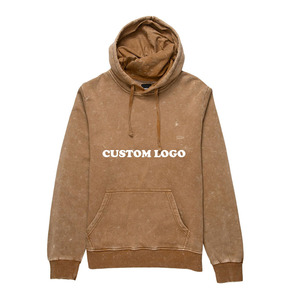 High Quality Custom Streetwear Winter Mens Acid Wash Vintage Oversized Heavyweight Cotton Fleece Eco-Friendly Hoodies - Product Image 1