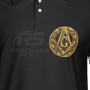 Camiseta Polo Masónica, Imagen Profesional de la Logia, Camiseta Polo Masónica con Aspecto de Hilo Limpio - Product Image 4
