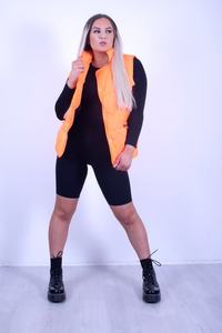 Custom Made 2025 Cotton Padded Puffer Jacket Winter <b>Vest</b> Thick Sleeveless Design Button Decoration Zipper Outer Wear <b>for</b> Sale - Product Image 3