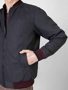 Bomber Edge Bold Style Coated <b>Camouflage</b> Formal Spring Unisex <b>Jacket</b> with Front Logo - Product Image 5