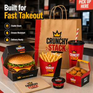 Cajas de Papel Kraft para Hamburguesas con Logotipo Personalizado para Comida Rápida para Llevar, Papas Fritas Francesas de McDonald's al por Mayor - Product Image 2