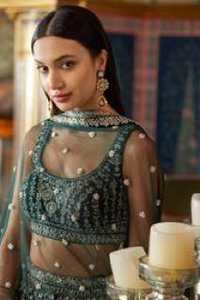 ชุดแต่งกายอินเดียและปากีสถานสำหรับผู้หญิงชุดปาร์ตี้งานแต่งงาน lehnga choli ดีไซน์เนอร์ - Product Image 2