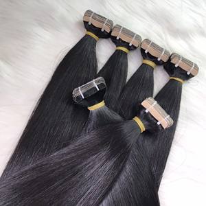 Haute qualité 100% Remy Extensions de cheveux humains couleur naturelle longue durée vierge vietnamien brut usine en gros trame unique - Product Image 5