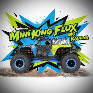 HPI Racing # 160807 Mini King Flux Big Kahuna Ford 1/12 4WD Monster Truck sin Escobillas de Alta Velocidad ARTR Coche RC Todoterreno - Product Image 1