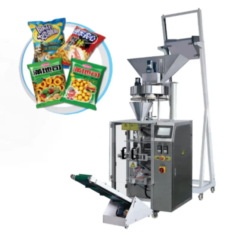 Hete Verkoop Automatische Multi-Functionele Verpakkingsmachine Voor Voedsel Noten Bonen Pinda Rijstzaden Snacks Graan Cashewnoten Granule