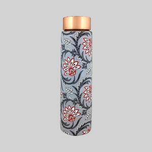 Print Meenakari Print Copper Water <b>Bottle</b> <b>1</b> <b>Litre</b> with Sticker Design Designer Copper <b>Bottle</b> with Meena - Product Image 6