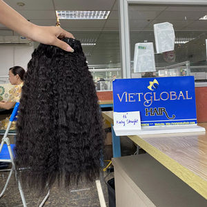 Prix de gros de haute qualité Kinky Straight Virgin Hair Extensions Body Wave Style du fournisseur vietnamien de cheveux bruts - Product Image 1