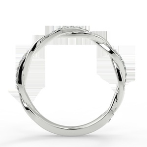 Anillo de diamante cultivado en laboratorio redondo IGI, anillo de diamante creado en laboratorio de oro blanco de 14 quilates para boda y anillo o banda de compromiso - Product Image 4