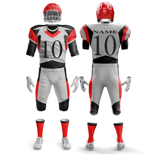 Ensemble maillot et pantalon de football américain de coupe athlétique avec tissu léger imprimé personnalisé et rembourrage pour un mouvement maximal - Product Image 5
