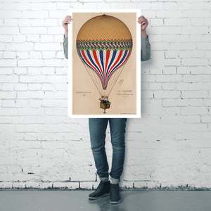 Póster de globo aerostático E. Hamelin Le Tricolore para decoración de pared - Product Image 5