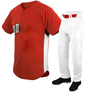 Best Selling Customized Sports Wear Adults Baseball Uniform Plain Style Sets for Softball Wholesale Team Custom <b>Game</b> Outfit - Product Image 1