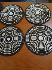 Large <b>Beaded</b> table <b>placemats</b> - Product Image 4