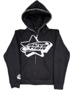 2024 Sweat à capuche d'impression bouffante 3D avec logo personnalisé pour hommes de haute qualité décontracté surdimensionné avec fermeture à glissière complète col à capuche en polaire respirante - Product Image 3