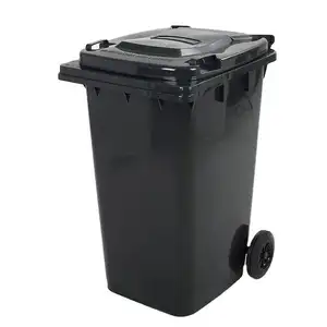 STROBIGO 240 Liter Plastic Trash Can <strong>Garbage</strong> <strong>Wheelie</strong> <strong>Bin</strong> Outdoor Recycle Waste <strong>Bins</strong> <strong>With</strong> Lid and Wheels - Product Image 1