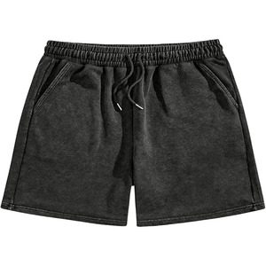 Shorts de sport d'été pour hommes, bermudas minces et décontractés, vêtements classiques noirs, shorts de plage pour hommes - Product Image 1