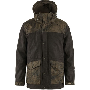 Veste de chasse personnalisée pour hommes avec laine/coton coquille impression forêt doublure bouton fermeture avant poches avant étanches - Product Image 1