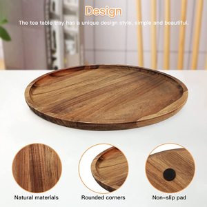 Bandeja de Madera Decorativa Hecha a Mano, Ecológica, Apta para Lavavajillas, para Cocinas, Salas de Estar, Resorts, Uso Flexible, Belleza Refinada - Product Image 6