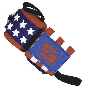 Muñequera elástica hecha a medida Saar Industries, Color verde blanco de alta calidad para levantamiento de pesas, gimnasio, entrenamiento, muñequera - Product Image 3