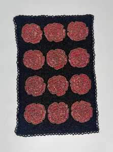 Chemin de table et sets de table en jacquard perlé tissé brodé argenté, couleur personnalisable, pour fêtes et dîners - Product Image 4