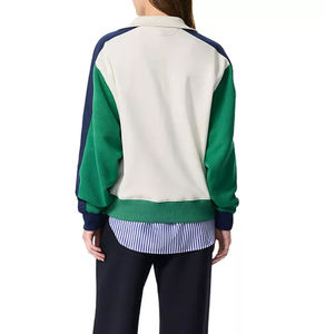 Service OEM – Sweat-shirt demi-zip vintage en coton bouclette pour femme, coupe oversize, style sport et respirant, idéal pour l'hiver - Product Image 6