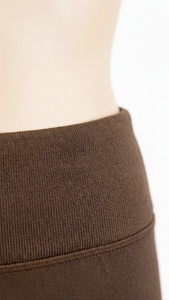 Leggings de sport pour femmes, taille haute, couleur cacao, fabrication OEM personnalisée, pantalon de yoga compressif, vêtements de sport actifs - Product Image 4