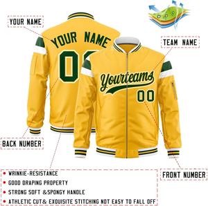 Hip Hop chaqueta de gran tamaño Varsity estilo bombardero satén cremallera cierre bordado sublimación Unisex chaqueta de moda urbana para hombres - Product Image 6