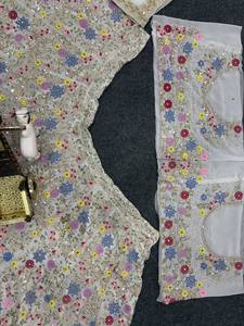 Lehenga Choli Moderno de Calidad Excepcional con Volantes de Georgette Sintética y Detalles de Espejo Real, 4 Metros, con Falda Acampanada de Lona para Fiesta - Product Image 2
