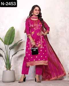 Latest Women Wear Readymade Salwar Kameez Suit with Fancy Work Dupatta Set Plus Size Availavle and Festival Wear Kurtis Set - Product Image 5