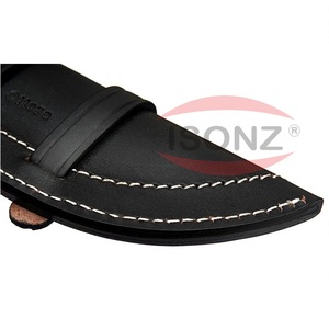 Gaine de couteau noire gaine d'aventurier outils de bushcraft avec étui en cuir pour l'escalade pour le camping et les pique-niques - Product Image 4